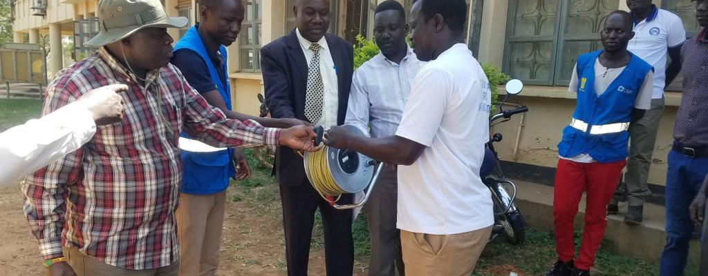 Handover of water pump equipment&#039;s to association of hand pump mechanics of Kitgum District Local Government courtesy of LWF
