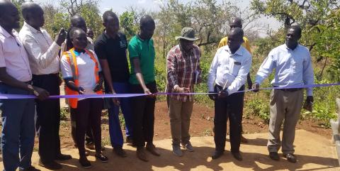 commissioning of cattle crash at lalano sub county